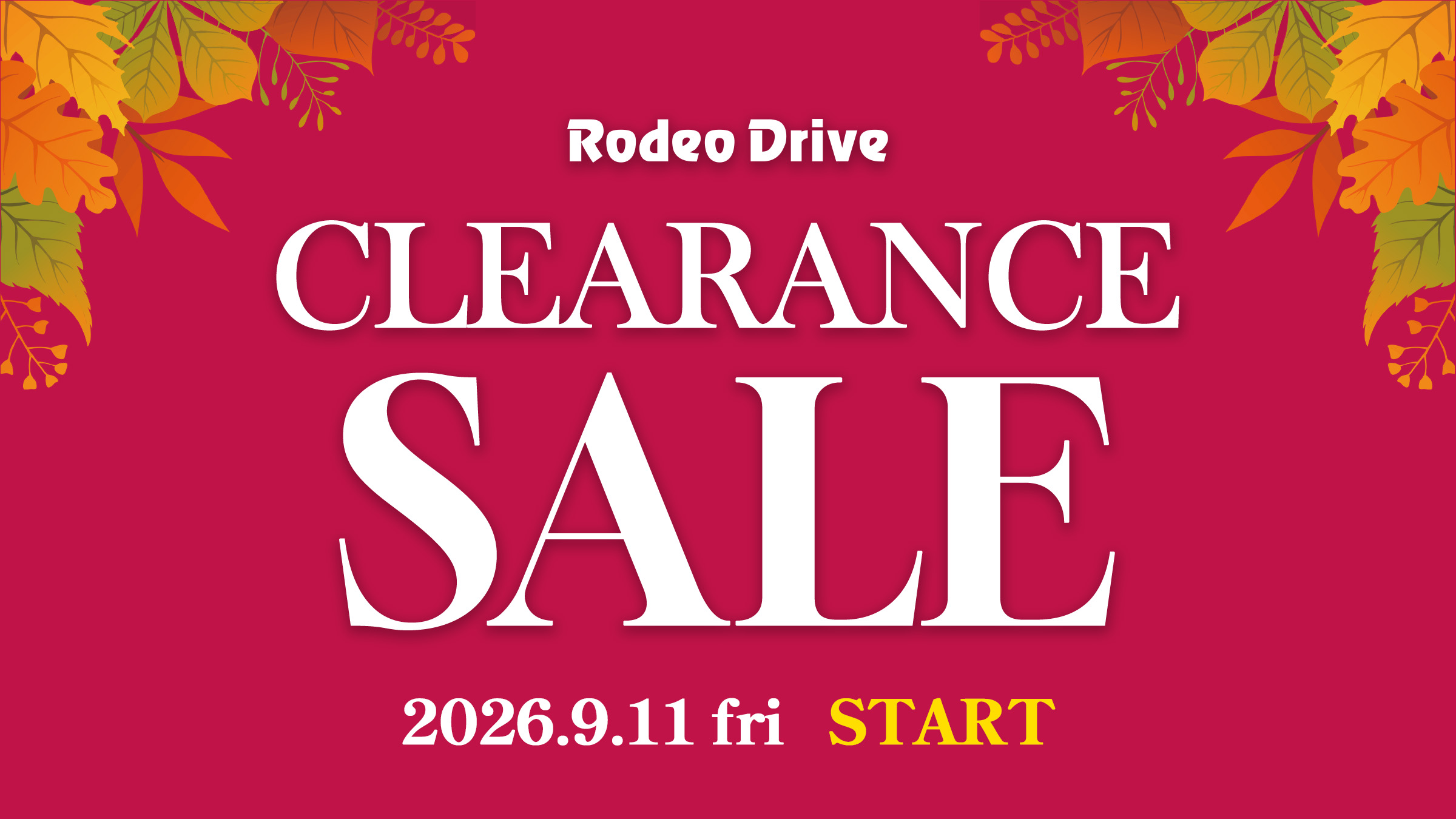 CLEARANCE SALE