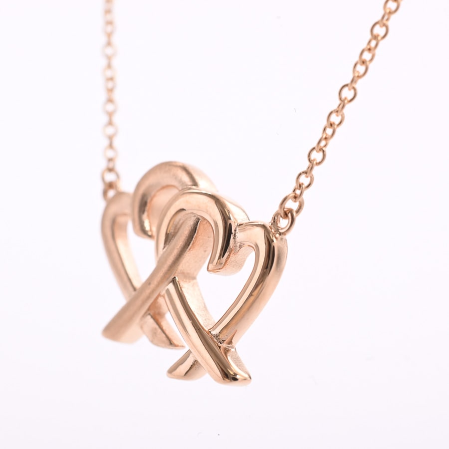 送料無料】 TIFFANY & Co. ダブルラビングハート ペンダント