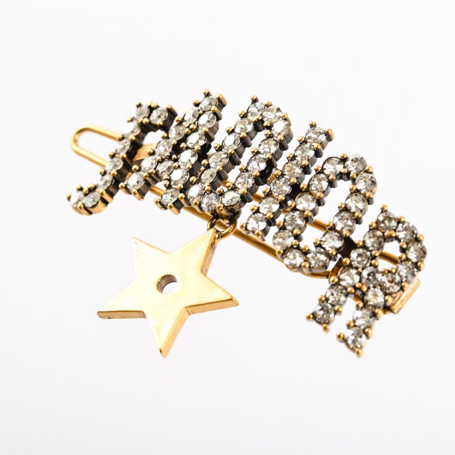 Dior ヴィンテージ ゴールド リボン バレッタ DIOR | Dior Twist リボンバレッタ グログラン