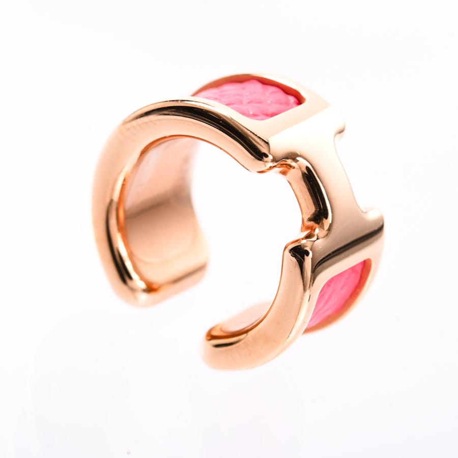 未使用 エルメス イヤーカフ オランプPM ローズポップ（エルメス  