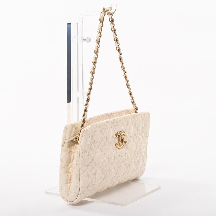 【大人華やか♪】CHANEL フリンジ付き チェーンクラッチバッグ org.jpg