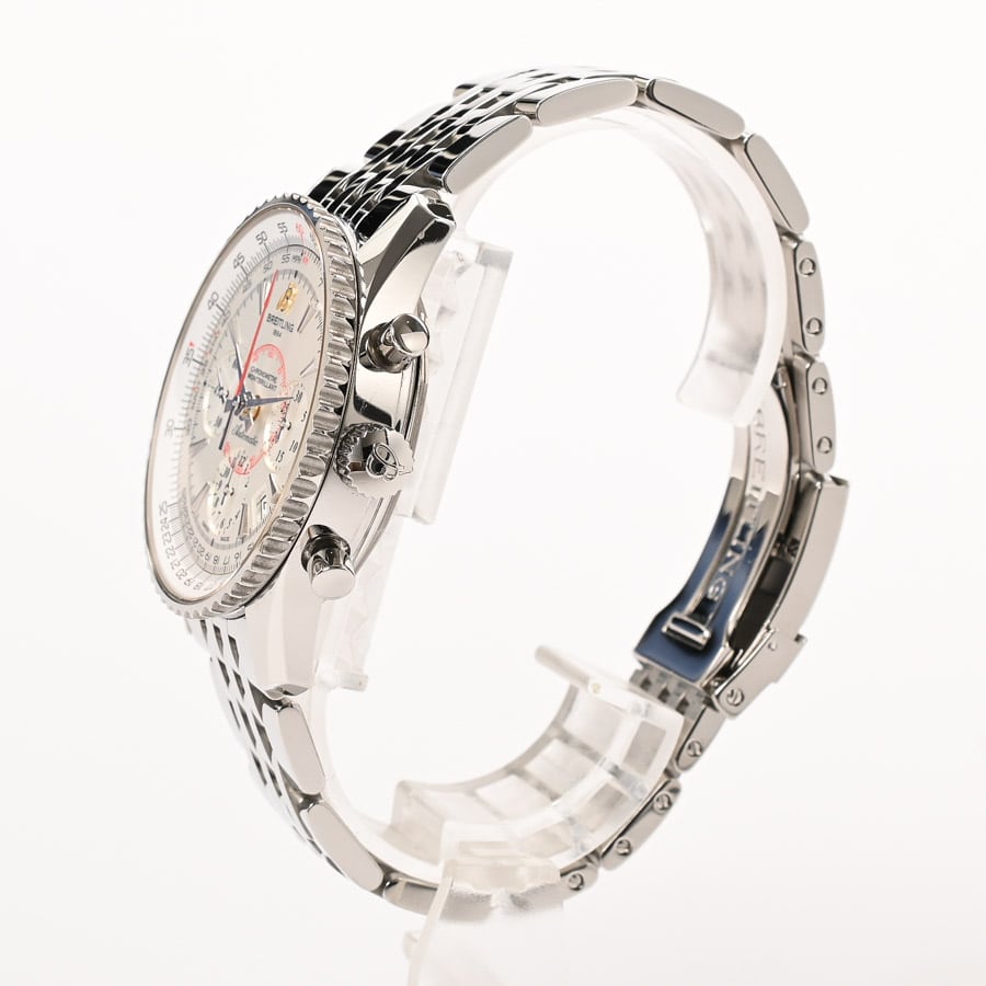 ブライトリング モンブリラン01 リミテッド S033G09NP(AB0131) SS シルバー 2000本限定 クロノグラフ 自動巻き メンズ 腕時計 A+ランク ブライトリング ⁄ BREITLING ナビタイマー モンブリラン01 リミテッド