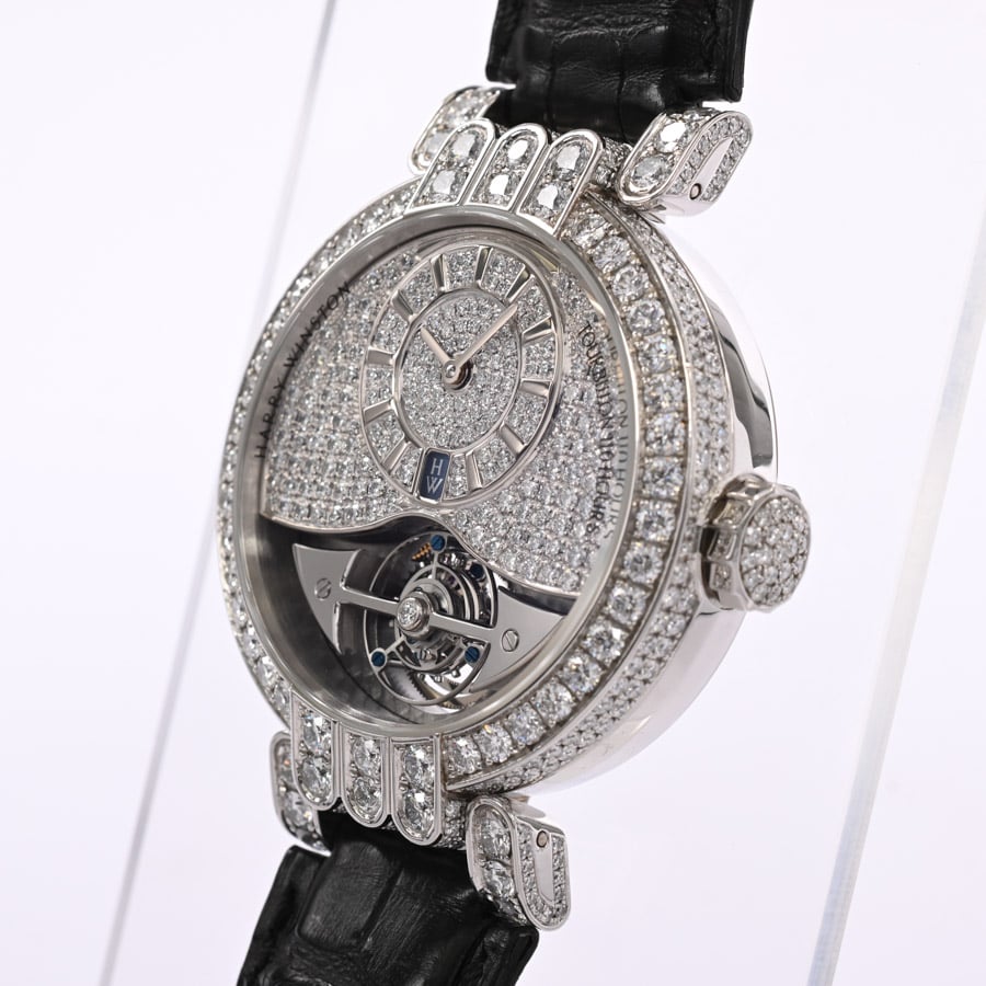 HARRYWINSTON♡プルミエール♡ブルー♡パープル♡クロコ♡時計♡ベルト♡ HARRYWINSTON♡プルミエール♡ブルー♡パープル♡クロコ♡時計