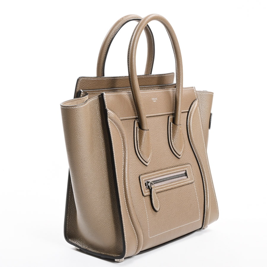 ★Sea☆★美品♡セリーヌ　ラゲージマイクロ　ハンドバッグ　ベージュ CELINE 未使用品 セリーヌ ラゲージ マイクロショッパー ハンドバッグ