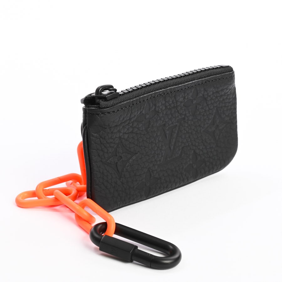 未使用 ルイヴィトン ポシェット クレ ケース ブラック×グレー レザー 中古・古着通販】LOUIS VUITTON (ルイ ヴィトン) カードキー