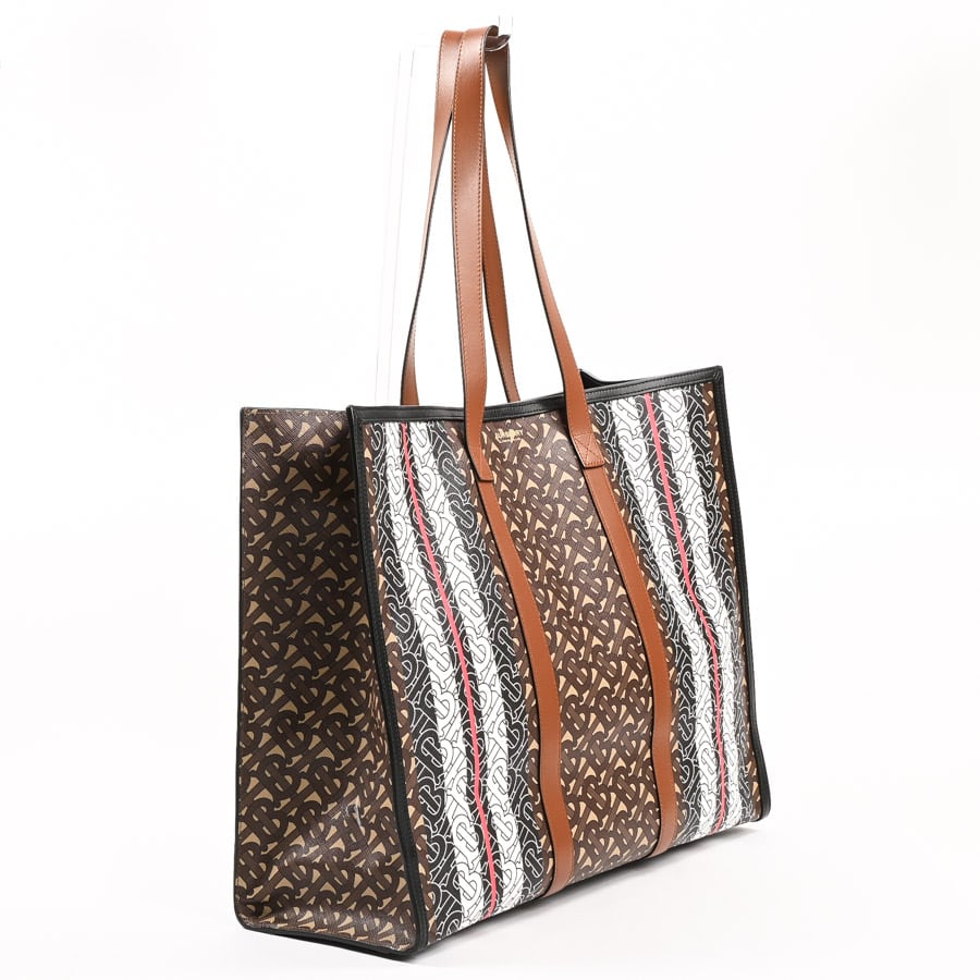 極美品】バーバリー トートバッグ モノグラム 8019383 ブックトート 極