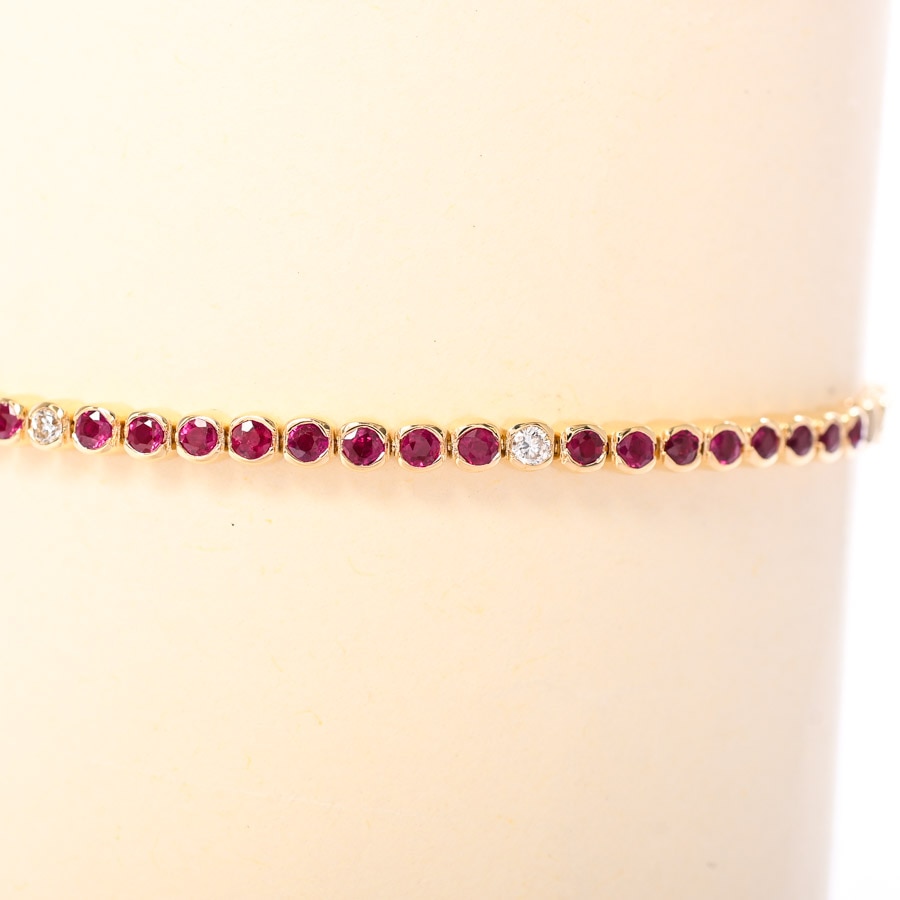 ノーブランド】K18YG バングル