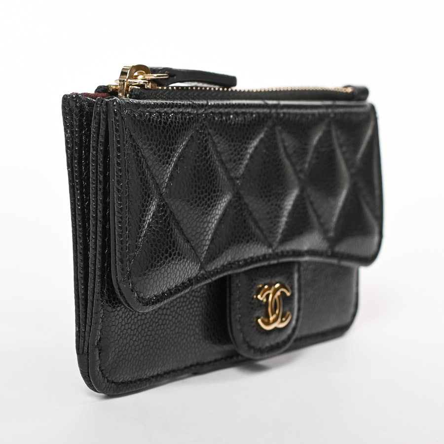 週末特別値下　美品　CHANEL ケース　小銭入れ　小物入れ　黒　キャビア CHANEL(シャネル) コインケースAP4177 AP4177 AKU***** ブラック