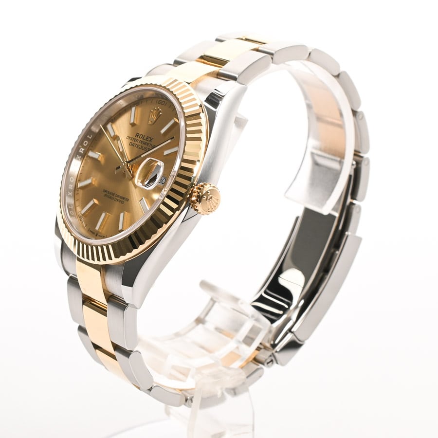 デイトジャスト41(ケース:約41mm/ブレスサイズ:約18cm イエロー