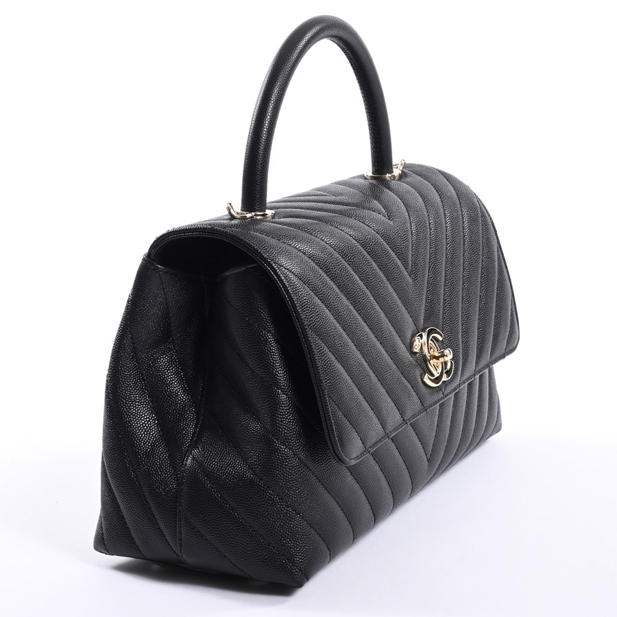 トップハンドルフラップバッグ29(約W29xH18.5xD12cm ブラック