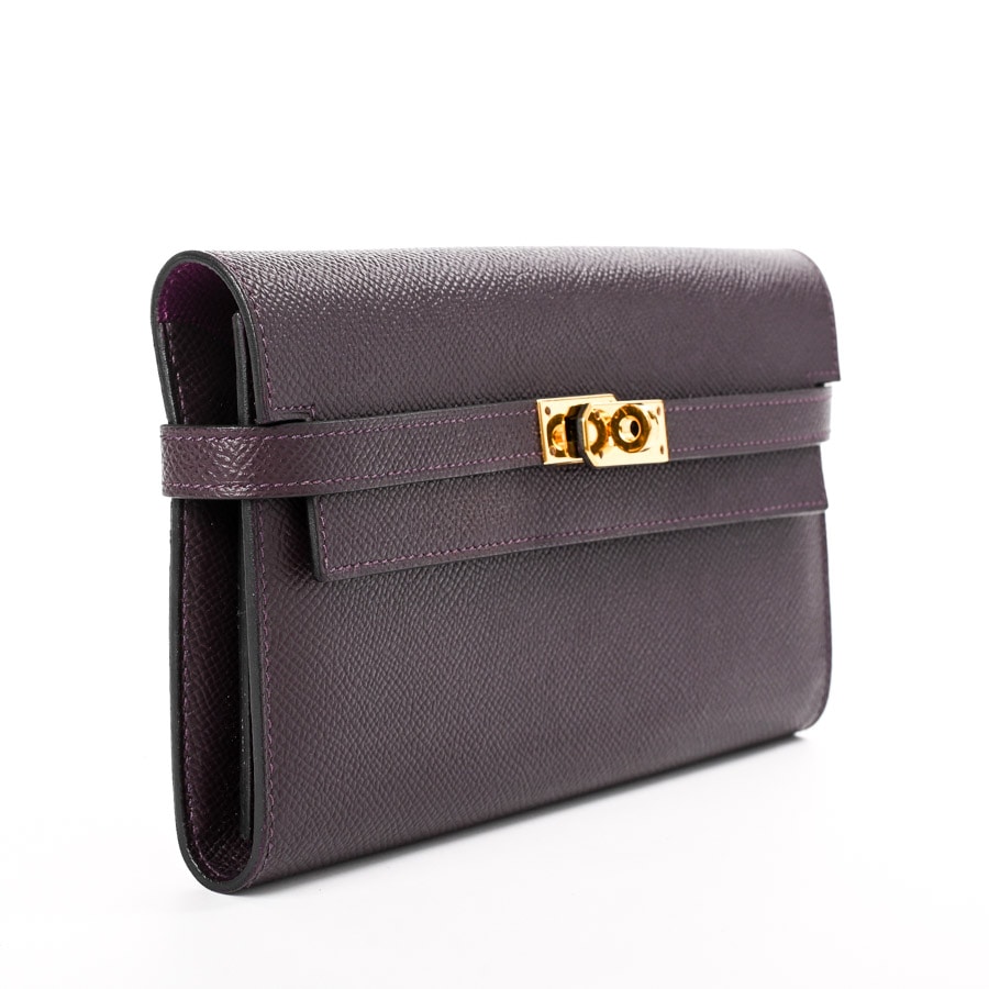 エルメス ケリーウォレットロングヴェルソ 長財布 レザン ユニセックス Z