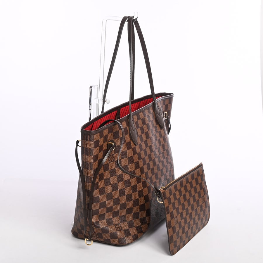 ルイヴィトン ダミエ エベヌ トートバッグ ネヴァーフルMM ルイ・ヴィトン LOUIS VUITTON ネヴァーフルMM N51105 ブラウン ダミエ
