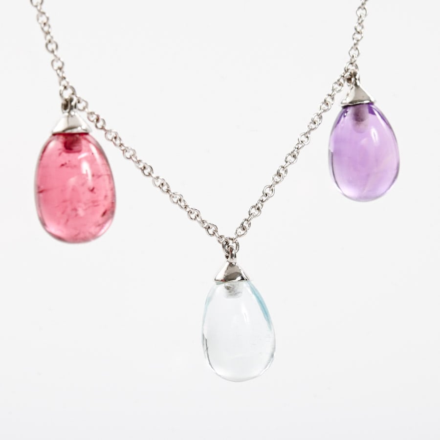 TIFFANY&Co. ティファニー レインボードロップネックレス K18WG