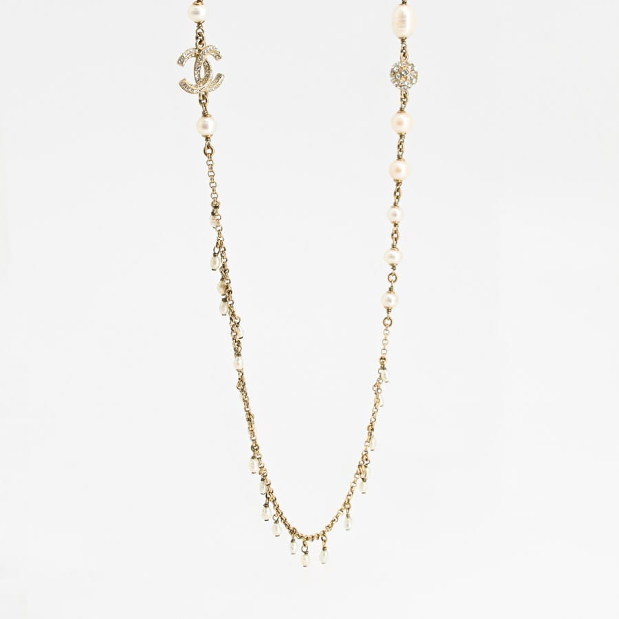 ロングネックレス | ゴールドメッキ | 中古AB品| レディース