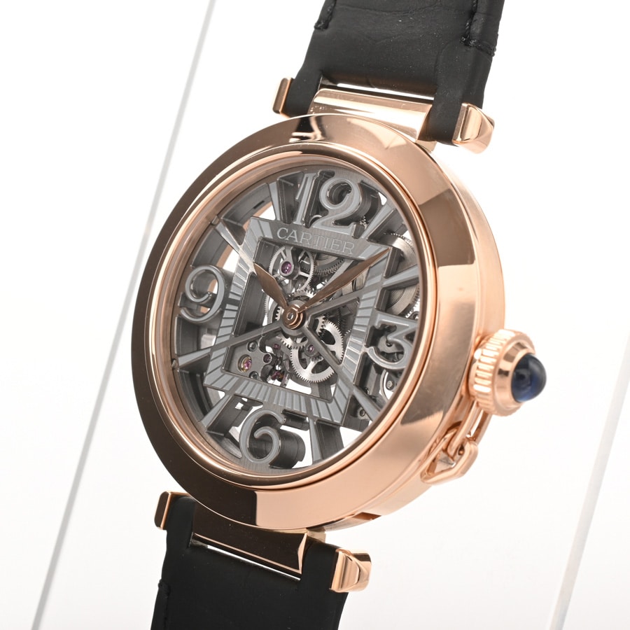 稀少 Cartier カルティエ　パシャ.ドゥ.カルティエチャーム18k カルティエ パシャ ドゥ カルティエ 18KYG 41MM WGPA0007 正規品