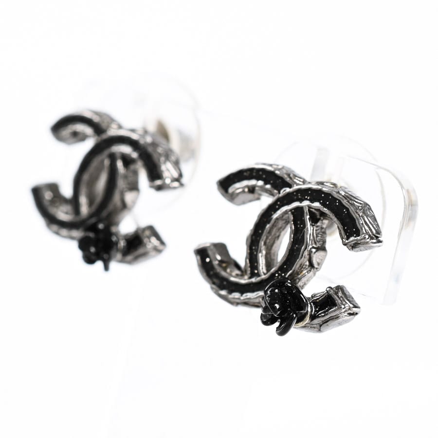 □シャネル□ ピアス チェーン ココマーク シルバー 【CHANEL
