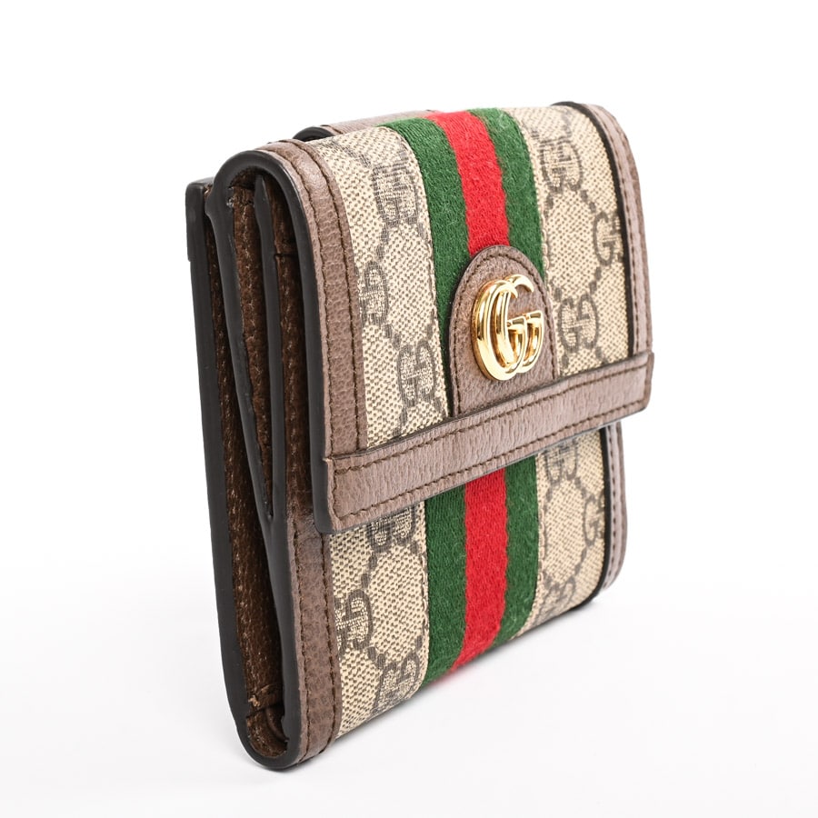 GUCCI グッチオフィディア GG フレンチフラップウォレット 二つ折り財布 GUCCI グッチ オフィディア GGフレンチフラップウォレット 二