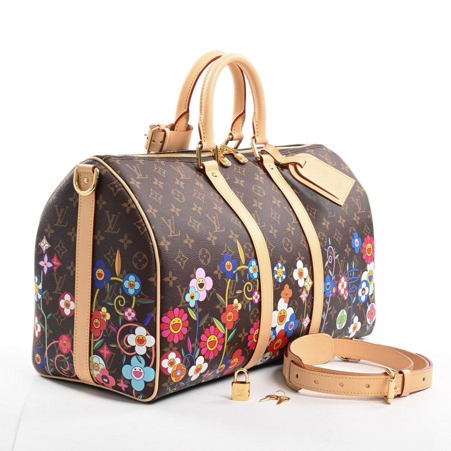 LOUIS VUITTON - ルイヴィトン LOUIS VUITTON キーポル・バンドリエール 45 M14182 モノグラム 村上隆 LV×TK ショルダーバッグ 旅行バッグ カバン 2WAYバッグ  ボストンバッグ モノグラムキャンバス ブラウン 未使用 LOUIS VUITTON - ルイヴィトン LOUIS VUITTON キーポル・バンド