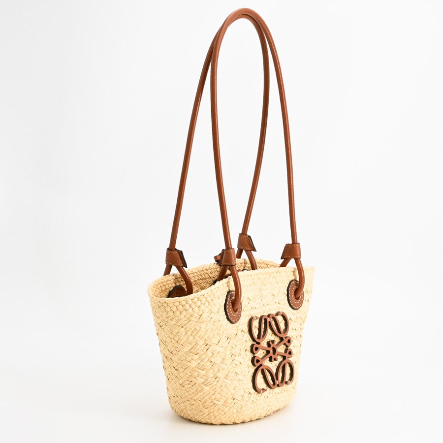 LOEWE バスケットバッグ アナグラム ミニ トート かごバッグ LOEWE - ロエベ LOEWE アナグラムバスケットバッグ ミニの通販