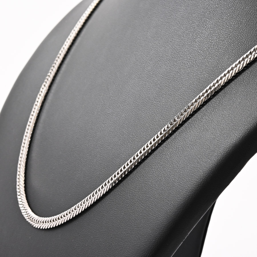 喜平　12面トリプル　プラチナコーティング60cm 純プラチナ キヘイネックレス （12面カットトリプル） 100g/60cm