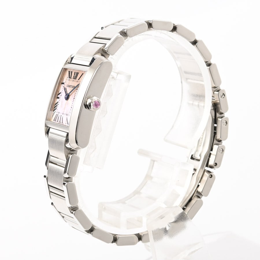 カルティエ タンクフランセーズ SM W51028Q3 レディース 中古 腕時計 中古)CARTIER カルティエ タンク フランセーズ SM W51028Q3（商品ID