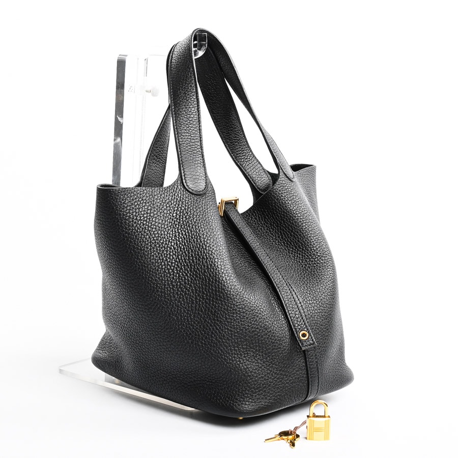 エルメス　ピコタンロック　MM エルメス HERMES ピコタンロックMM U刻 エトゥープ シルバー金具