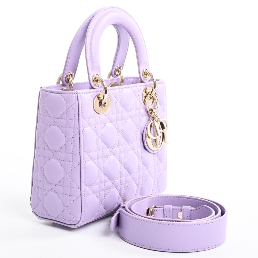 【希少】Dior モノグラム バッグ DIOR | Lady Dior バッグ ミディアム カナージュ ラムスキン