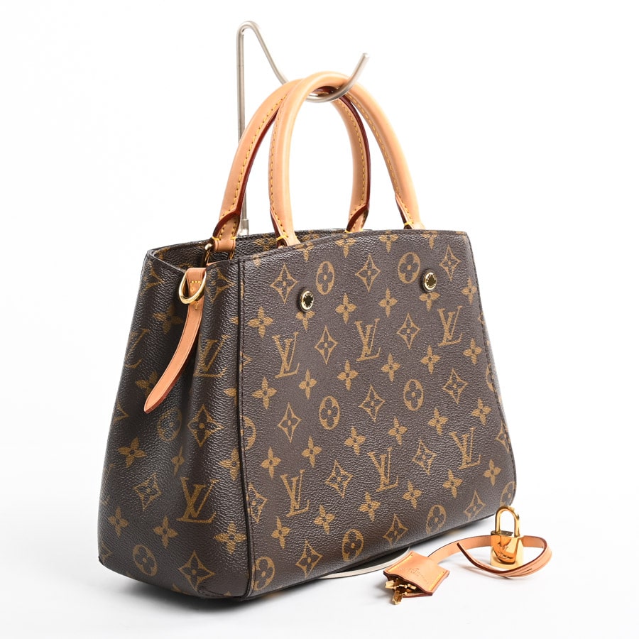 【極美品】ルイヴィトン モノグラム モンテーニュBB ハンドバッグ　ブラウン LOUIS VUITTON】ルイヴィトン『モノグラム アンプラント