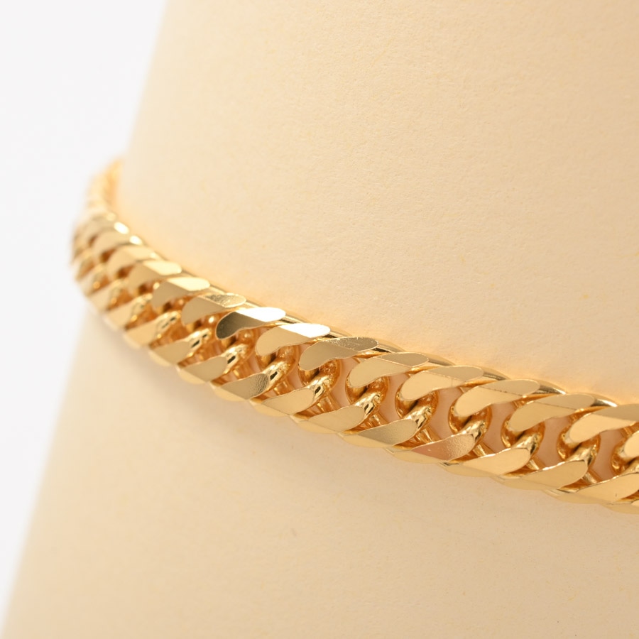 中古　美品18k喜平ブレスレット　6面ダブル　10g20cm 金ゴールドGOLD 楽天市場】喜平 ブレスレット 6面ダブル 6DCW 18cm 約10g 留め具