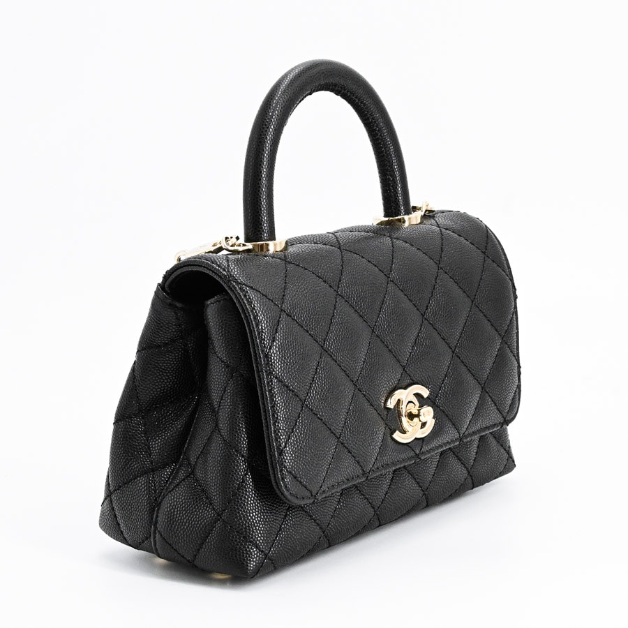 CHANEL シャネル ハンドバッグ　ブラック CHANEL シャネル ハンドバッグ レディース ブラック AS4654