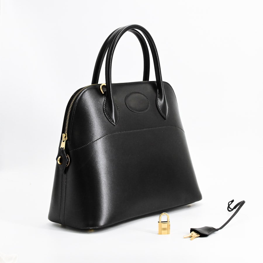 【HERMESエルメス】ボリード31★ボックスカーフ★ブラック★ハンドバッグ★○Y