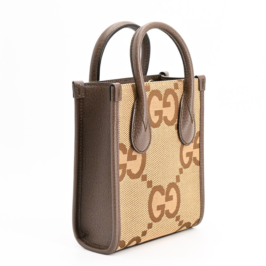 【希少カラー】美品GUCCI グッチ　ボディバッグ GGキャンパス ジャンボGGミニトート | 699406 | トートバッグ | GGキャンバス