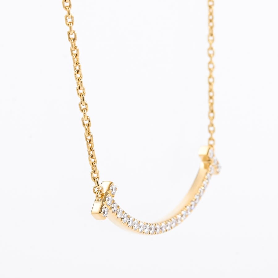 スマイル ペンダント（ミディアム） イエローゴールドティファニー