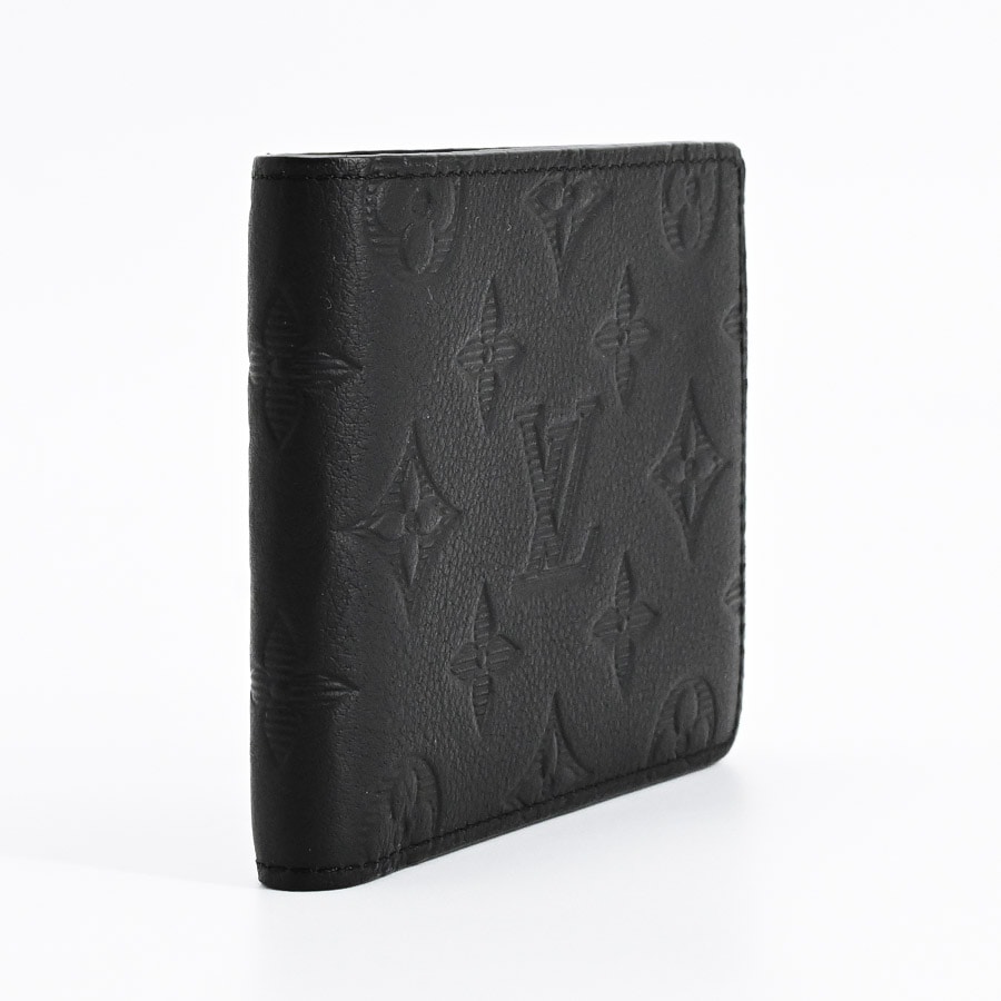 ☆正規☆希少BLACK☆LouisVuitton☆ポルトフォイユミュルティプル☆ 正規紙袋無料】ルイヴィトン 二つ折り財布 お札入れ ポルトフォイユ