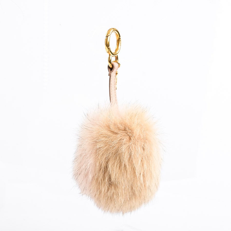 ファーチャーム(金具含む全長19cm チャーム:約W11xH11cm ピンク