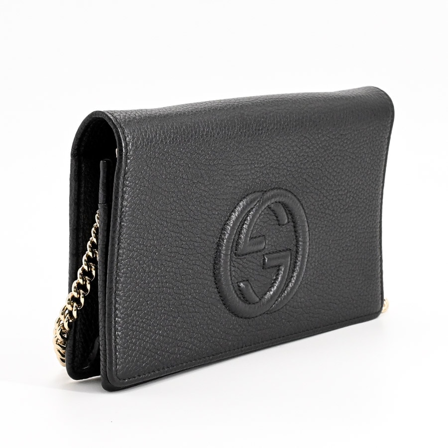 Gucci インターロッキングGウォレット ブラック GUCCI グッチ 財布 カードケースウォレット レディース メンズ