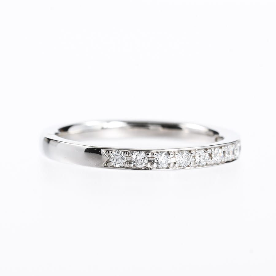 4℃　PTダイヤリング　8号 ARC-EN-CIEL PTダイヤリング 計0.8ct【鑑別書付き】サイズ『10号