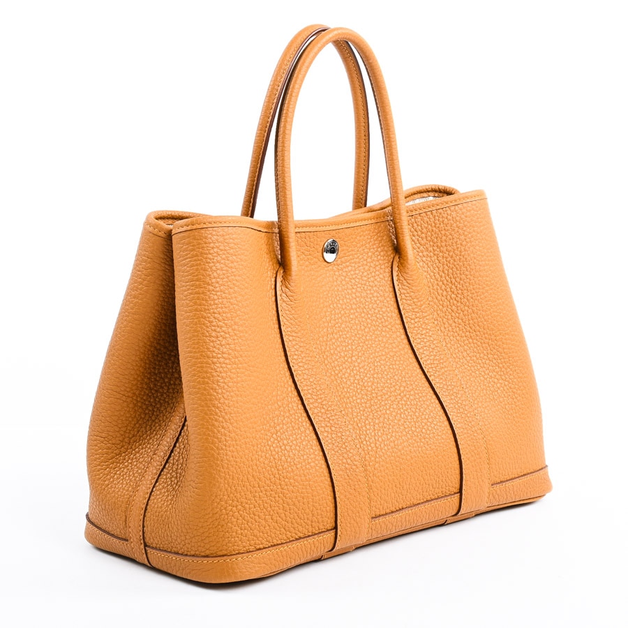サンプル品　HERMES エルメス ガーデンパーティTPM ネゴンダ オレンジ エルメスのガーデンパーティーに、オールレザー仕様「ネゴンダ」が登場