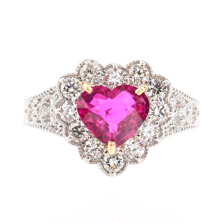 ルビー リング | Pt900/K18YG | 中古A品| レディース│ノンブランド