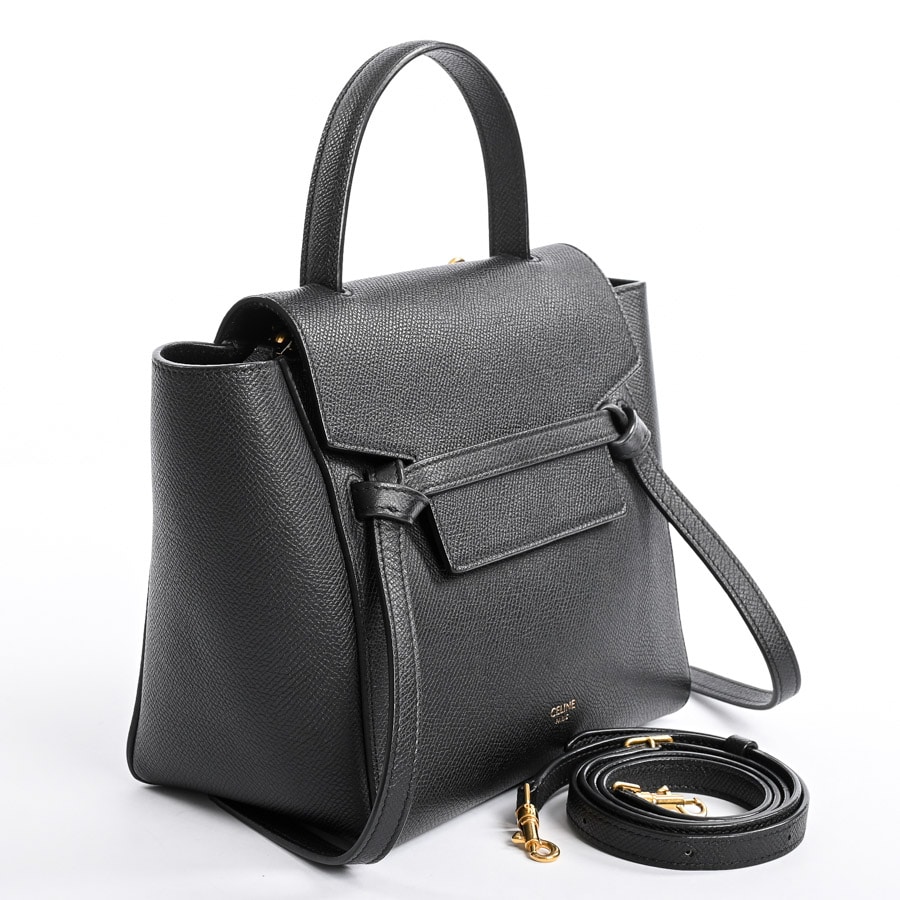 CELINE ベルトバッグ ナノ ブラック ベルトバッグナノ(約W20xH19xD11cm