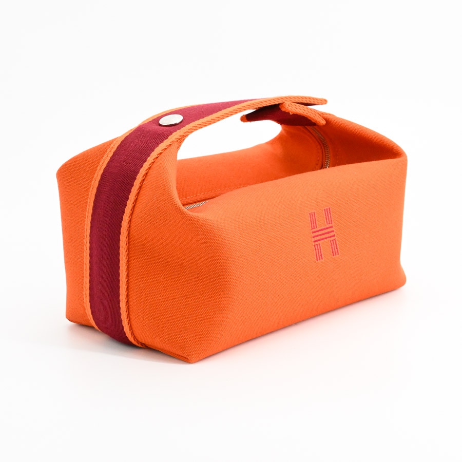 エルメス ブリッドアブラックPM オレンジ 中古】エルメス ブリッド ア