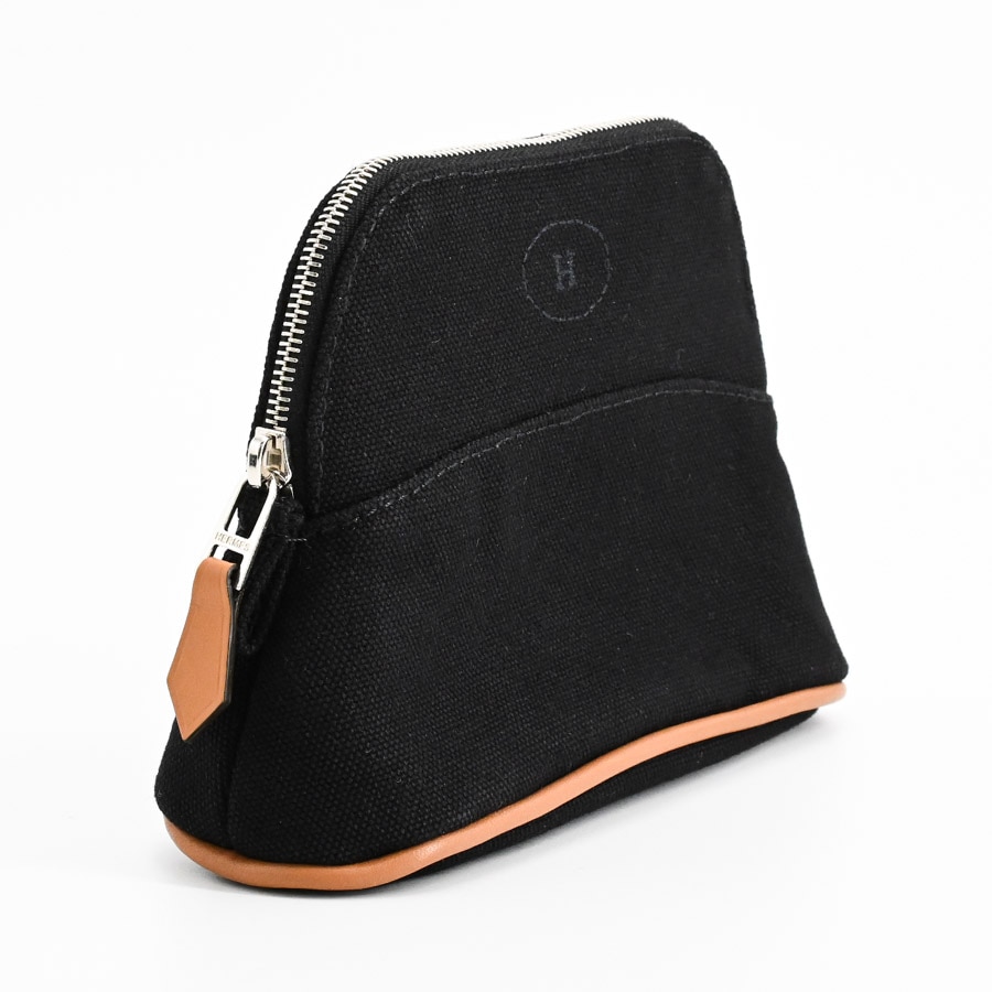 エルメス　ボリードポーチ　ミニミニ　黒 ボリードポーチミニミニ | コットン | 中古A品| ユニセックス