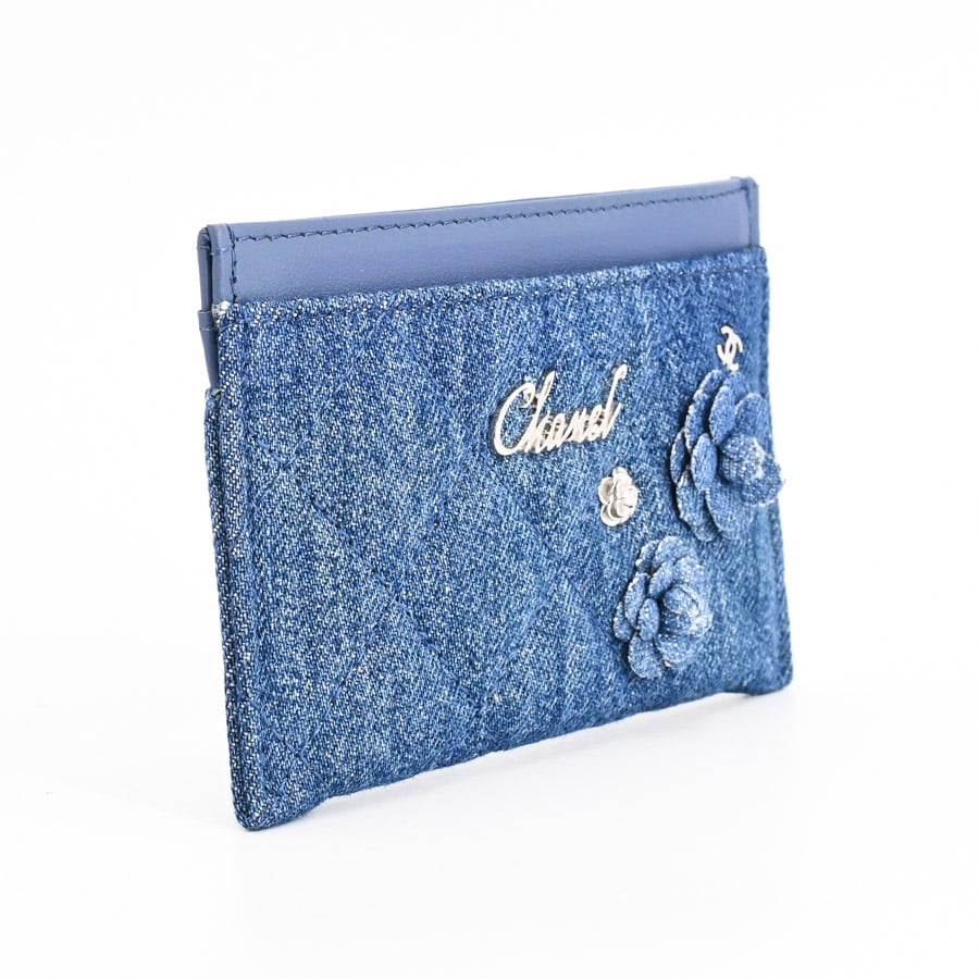 CHANEL 超美品　マトラッセ ポーチ　ケース　カードケース　ネイビー 5401.jpg