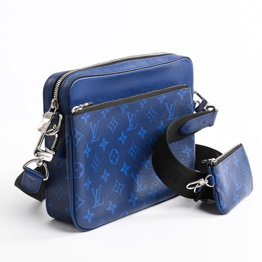 トリオメッセンジャー(約W25xH18xD4.5cm(実寸) コバルト