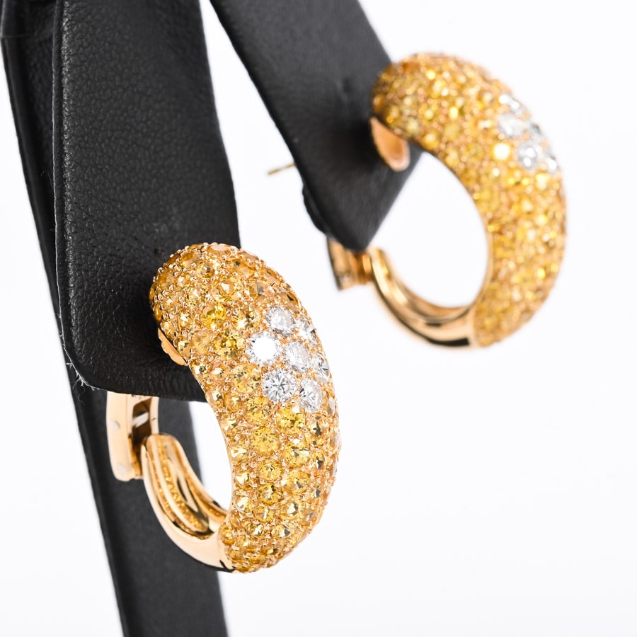 【veretta 8va】サファイアピアス　K18YG イエローゴールド veretta 8va】サファイアピアス K18YG イエローゴールド アクセサリー