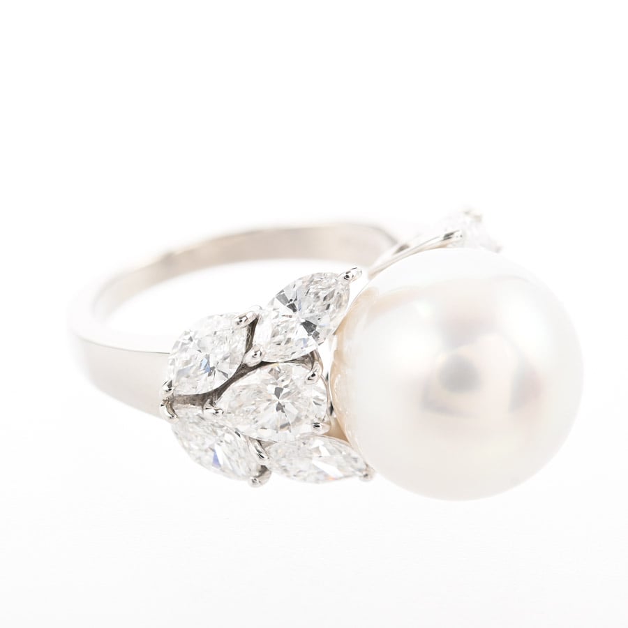 パール リング | Pt950 | 中古A品| レディース│ミキモト 【公式