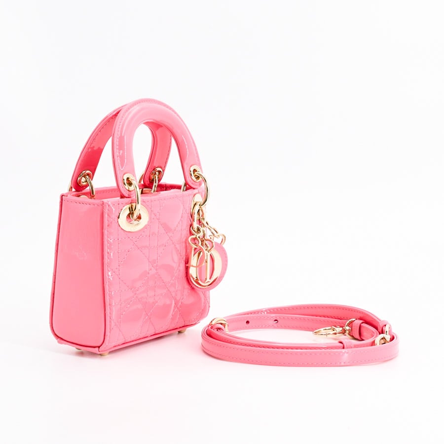 レディディオールマイクロバッグ | クロスショルダーバッグ | パテント