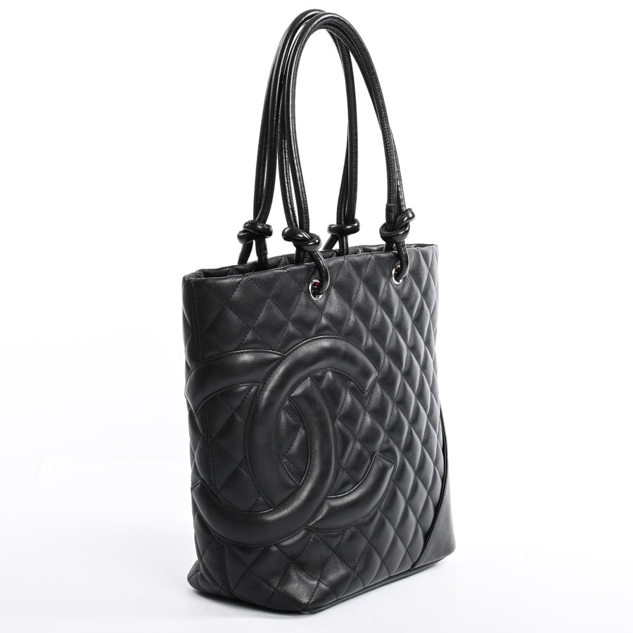 【良品】CHANELシャネル カンボンラインミディアムトートバッグ ブランドレンタルのBrandCity / シャネル カンボンライン ミディアム