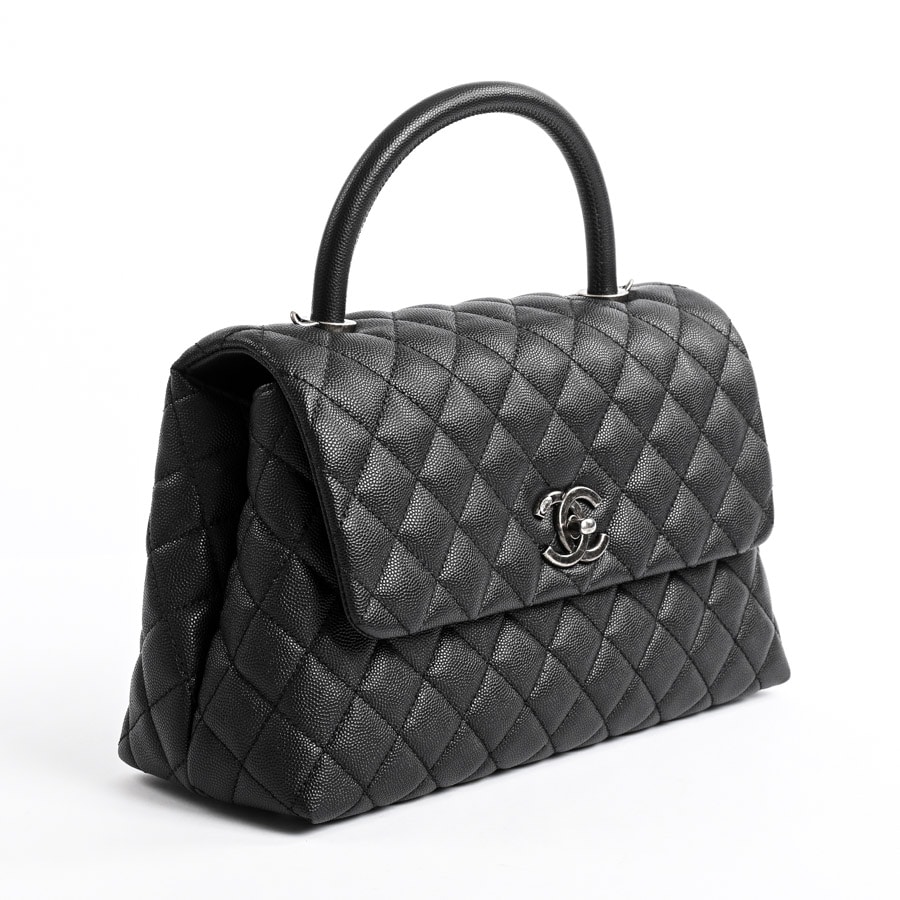 トップハンドルフラップバッグ(約W29xH18.5xD12cm ブラック): ブランド