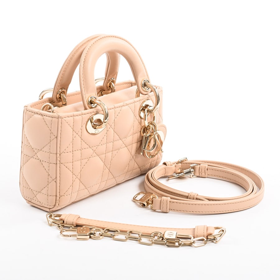 LadyD-Joyマイクロバッグ(約W17xH10xD5cm(実寸) ベージュ): ブランド